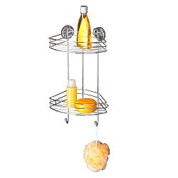 Rohový dvoupatrový stojan bez nutnosti vrtání Wenko Vacuum-Loc, až 33 kg