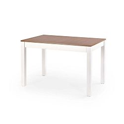 Rozkládací jídelní stůl s deskou v dekoru adlerového dřeva Halmar Maurycy, délka 118 - 158 cm