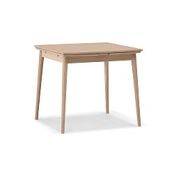 Rozkládací jídelní stůl s hnědou deskou WOOD AND VISION Curve, 82 x 82 cm
