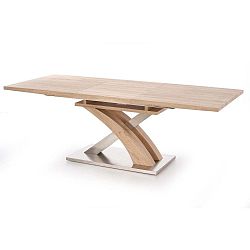 Rozkládací jídelní stůl v dekoru dubového dřeva Halmar Sandor, délka 160 - 220 cm