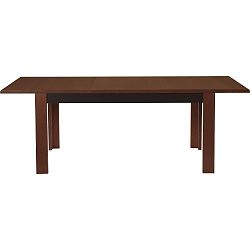 Rozkládací jídelní stůl v dřevěném dekoru koňakové barvy Szynaka Meble Pesaro