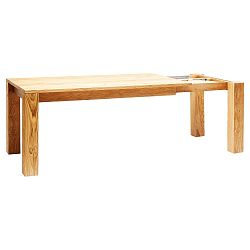 Rozkládací jídelní stůl z dubového dřeva Kare Design Ceena, 240 x 90 cm