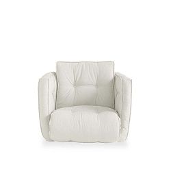 Rozkládací křeslo se světle béžovým potahem Karup Design Dice Natural