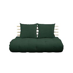 Rozkládací pohovka Karup Design Shin Sano Natur/Forest Green