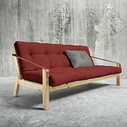 Rozkládací pohovka Karup Poetry Natural/Passion Red/Granite Grey
