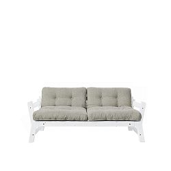 Rozkládací pohovka s béžovým lněným potahem Karup Step White