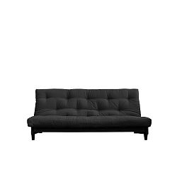 Rozkládací pohovka s tmavě šedým potahem Karup Fresh Black