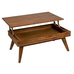 Rozkládací stolek ze dřeva mindi v dekoru dubu Santiago Pons Miami