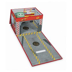 Rozkládací úložný box s hracím domečkem Domopak Cars