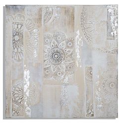 Ručně malovaný nástěnný obraz Mauro Ferretti Dipinto Su Tela Henne, 90 x 90 cm