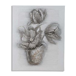 Ručně malovaný nástěnný obraz Mauro Ferretti Dipinto Su Tela High Flower, 80 x 100 cm