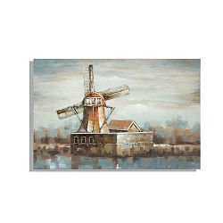 Ručně malovaný obraz Mauro Ferretti Mulino a Vento, 120 x 80 cm