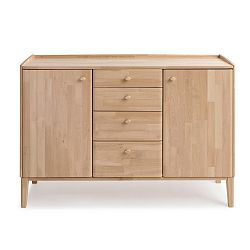 Ručně vyráběná dvoudveřová komoda  z masivního březového dřeva Kiteen Matinea