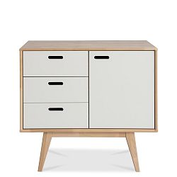 Ručně vyráběná komoda z masivního březového dřeva Kiteen Alanko, 75 x 81 cm