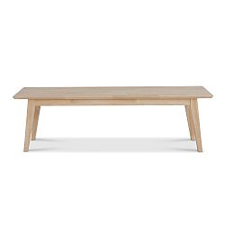 Ručně vyráběná lavice z masivního březového dřeva Kiteen Notte, 46 x 130 cm