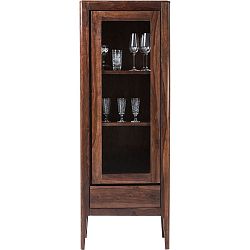 Ručně vyráběná vitrína ze dřeva sheesham Kare Desgin Brooklyn Walnut