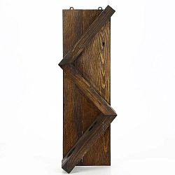 Ručně vyráběný stojan na víno z masivního dřeva Catalin Sofia, 60 x 33 x 12 cm