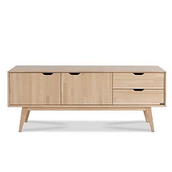 Ručně vyráběný TV stolek z masivního březového dřeva Kiteen Kolo