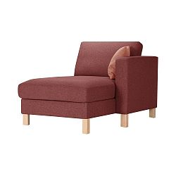 Růžová lenoška s oranžovým polštářem Stella Cadente Maison Maison Canoa, pravá strana