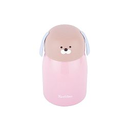 Růžová nerezová termoláhev Tantitoni Cute Doggy, 280 ml