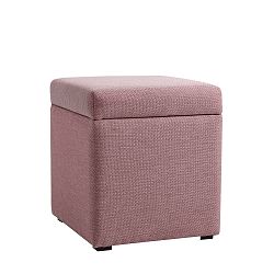 Růžová podnožka s úložným prostorem Custom Form Penny