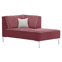 Růžová rohová lenoška Corinne Cobson Home Blackbird, pravý roh