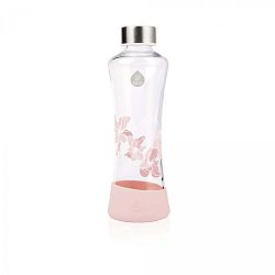 Růžová skleněná láhev Equa Urban Jungle Magnolia, 550 ml