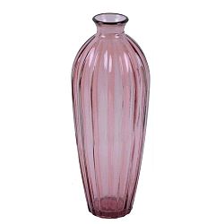 Růžová váza z recyklovaného skla Ego Dekor Etnico, výška 28 cm