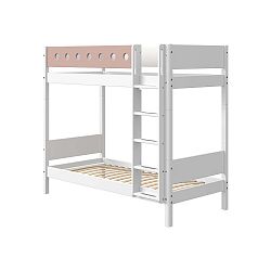 Růžovo-bílá dětská palanda Flexa White, výška 183,5 cm