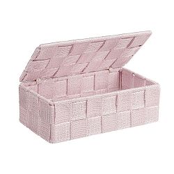 Růžový koupelnový organizér Wenko Adria Mini With Lid