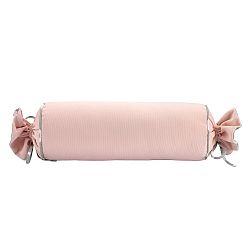 Růžový povlak na polštář WeLoveBeds Rose Quarz Candy, ⌀ 20 x 58 cm