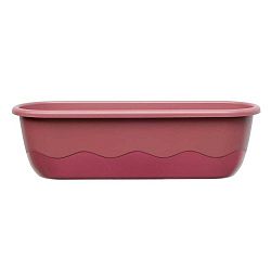 Růžový samozavlažovací truhlík Plastia Mareta, délka 60 cm