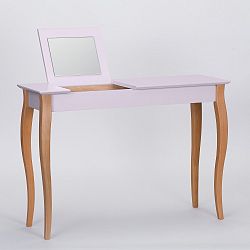 Růžový toaletní stolek se zrcadlem Ragaba Dressing Table, délka 105 cm