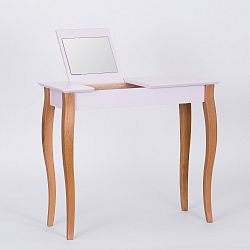 Růžový toaletní stolek se zrcadlem Ragaba Dressing Table, délka 85 cm