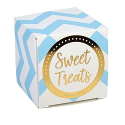 Sada 10 modrých krabiček na výslužku Neviti Pattern Works Zig