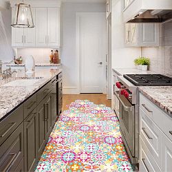 Sada 10 samolepek na podlahu Ambiance Floor Stickers Hexagons Lusiana, 40 x 90 cm