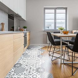 Sada 10 samolepek na podlahu Ambiance Hexagons Giuseppina, 20 x 18 cm