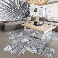 Sada 10 samolepek na podlahu Ambiance Quento, 40 x 90 cm