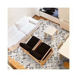 Sada 10 voděodolných samolepek na podlahu Ambiance Adamo, 20 x 18 cm