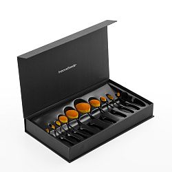 Sada 11 oválných kosmetických štětců v úložné krabici InnovaGoods