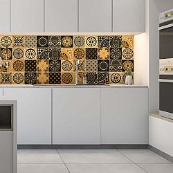 Sada 15 nástěnných samolepek Ambiance Wall Decals Azulejos Tiles San Juan, 15 x 15 cm