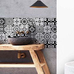 Sada 16 dekorativních samolepek na stěnu Ambiance Modern, 10 x 10 cm