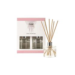 Sada 2 aroma difuzérů s vůní dětského pudru Copenhagen Candles, 40 ml