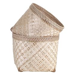 Sada 2 bambusových úložných košů  A Simple Mess  Anaya