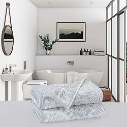 Sada 2 bavlněných osušek Descanso Rassano Lahna, 70 x 140 cm