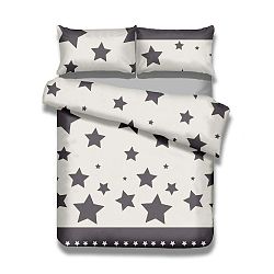 Sada 2 bavlněných povlaků na peřinu a 2 povlaků na polštáře AmeliaHome Averi Starlight, 155 x 220 cm + 80 x 80 cm