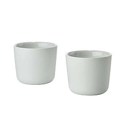 Sada 2 bílých kameninových termohrnků Zone Singles