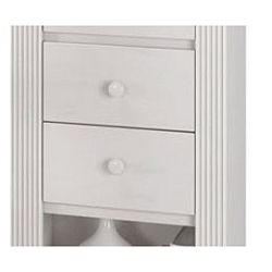 Sada 2 bílých zásuvek z borovicového dřeva Støraa Bailey