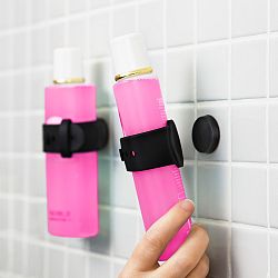 Sada 2 černých magnetických držáků na šampón či sprchový gel Reenbergs