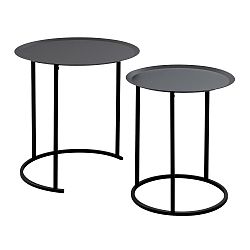 Sada 2 černých odkládacích stolků Design Twist Ocre